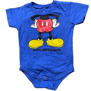 Disney Parks Mickey Mouse 100% Awesome Onesie